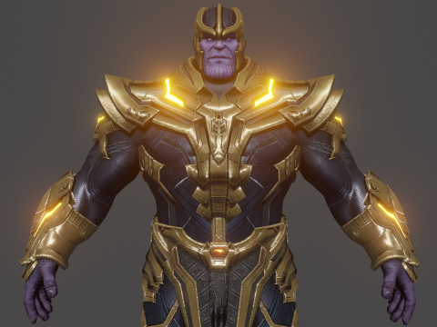 Thanos Low-poly 3D Model