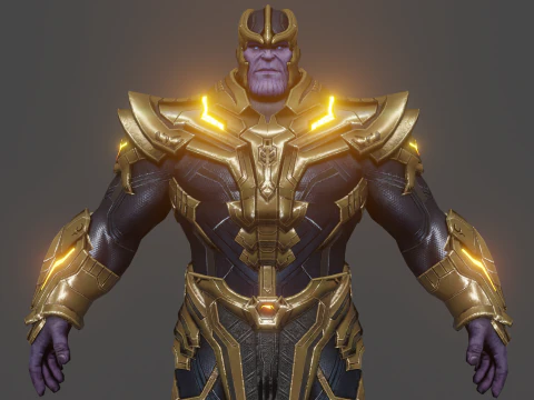 Thanos Low-poly 3D Model