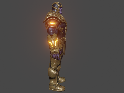 Thanos Low-poly 3D Model
