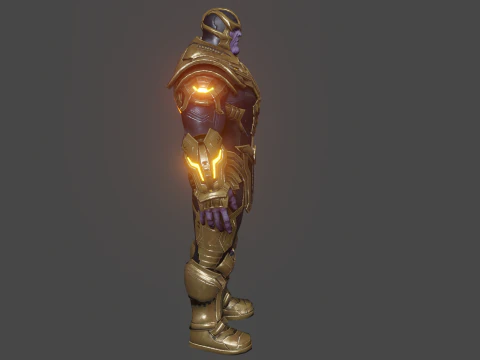 Thanos Low-poly 3D Model