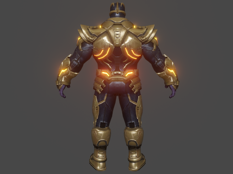 Thanos Low-poly 3D Model