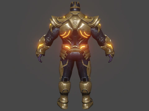 Thanos Low-poly 3D Model