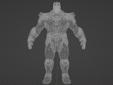Thanos Low-poly 3D Model