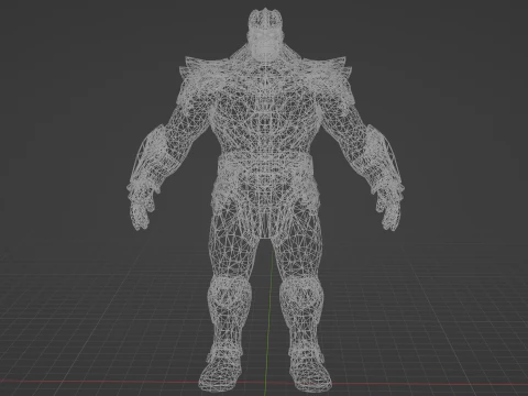 Thanos Low-poly 3D Model