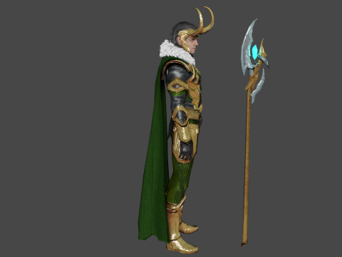 Loki Low-poly Modelo 3D