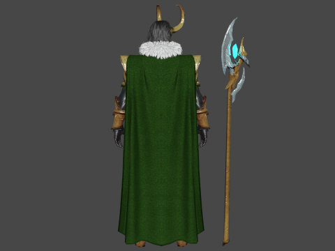 Loki Low-poly Modelo 3D