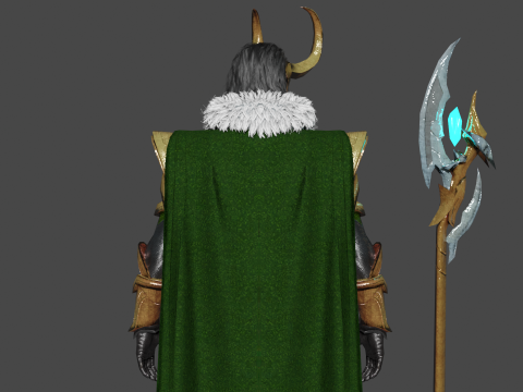 Loki Low-poly Modelo 3D