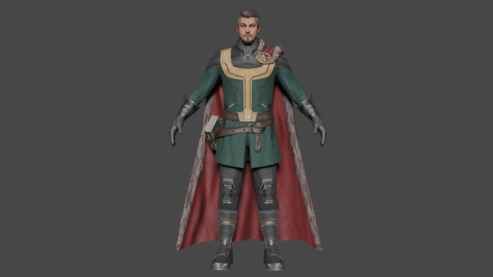 Secret Wars Doctor Strange Low-poly 3D Model .c4d .max .obj .3ds .fbx .stl .blend 