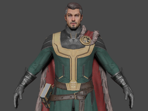 Secret Wars Doctor Strange Low-poly 3D मॉडल
