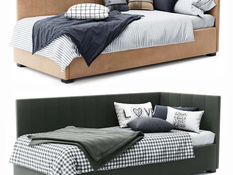 Letto singolo Gaja Modello 3D