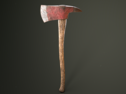 Fire Axe and Emergency Box 3D Модель
