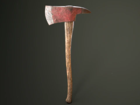 Fire Axe and Emergency Box 3D Model