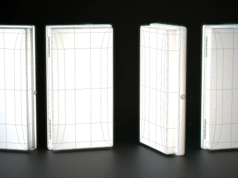 Fire Axe and Emergency Box 3D Model
