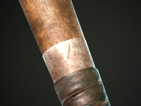 PROCEDURAL BASEBALL BAT Customize the baseball bat materials and meshes 3D Model