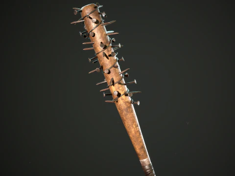 PROCEDURAL BASEBALL BAT Customize the baseball bat materials and meshes 3D Model