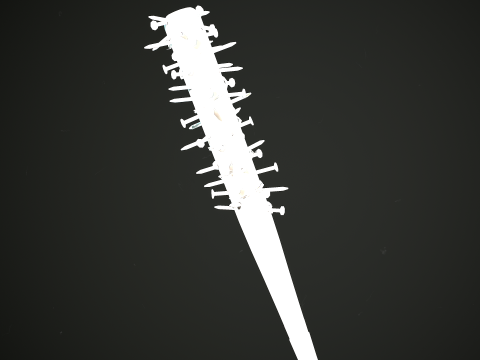 PROCEDURAL BASEBALL BAT Customize the baseball bat materials and meshes 3D Модель
