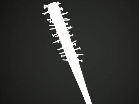 PROCEDURAL BASEBALL BAT Customize the baseball bat materials and meshes 3D Model