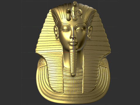 Original Tutankhamuns golden mask 3D Print Model
