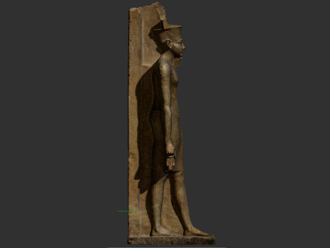 Statue of Amun with the facial features of Tutankhamun Modello 3D