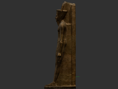 Statue of Amun with the facial features of Tutankhamun Modello 3D