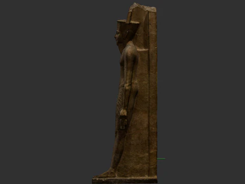 Statue of Amun with the facial features of Tutankhamun 3D Model