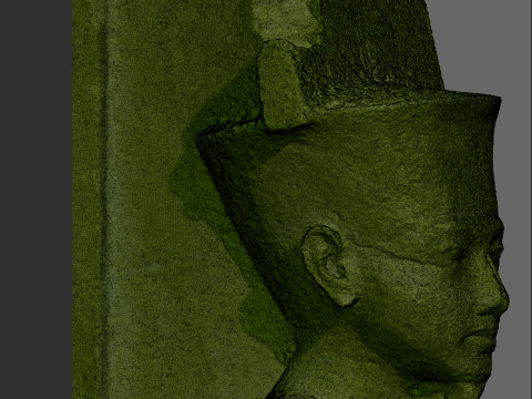 Statue of Amun with the facial features of Tutankhamun Modello 3D