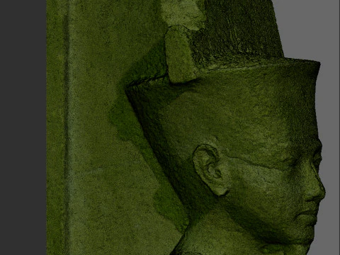 Statue of Amun with the facial features of Tutankhamun 3D Model