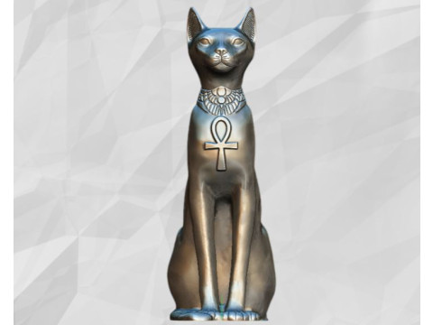 Bastet Ancient Egyptian God 3D printable model Modelo de impresión 3D