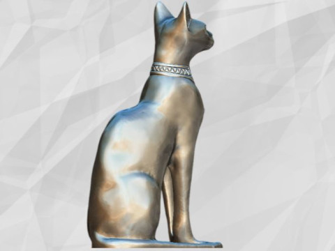 Bastet Ancient Egyptian God 3D printable model 3D Druckmodell