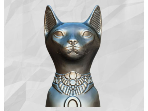Bastet Ancient Egyptian God 3D printable model 3D Druckmodell