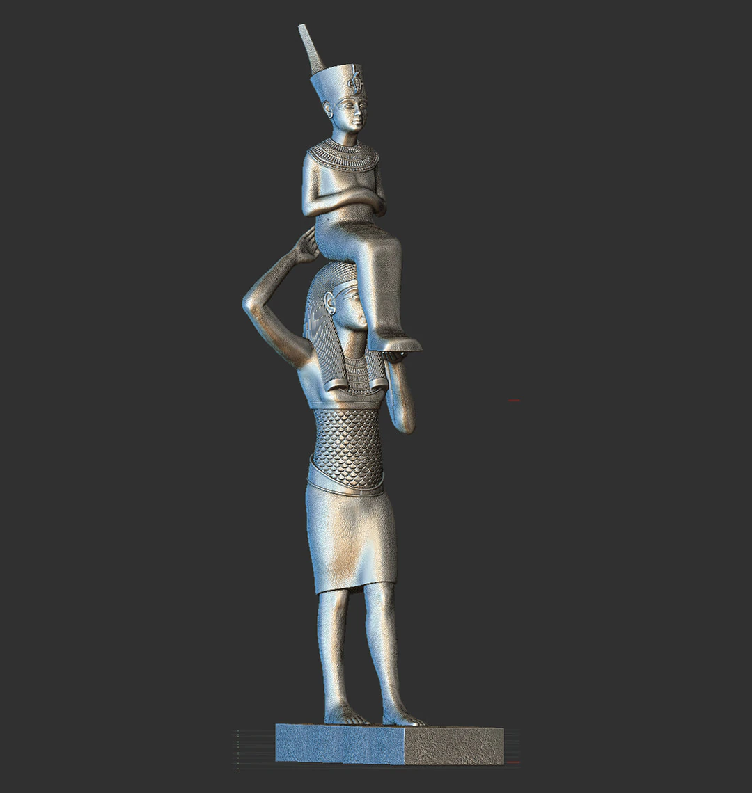 ISIS carrying Tutankhamun 3D Print Model .c4d .max .obj .3ds .fbx .stl .blend 