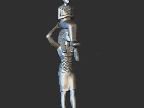 ISIS llevando a Tutankam&oacute;n Modelo de impresión 3D