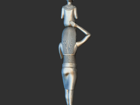 ISIS carrying Tutankhamun Modello di stampa 3D