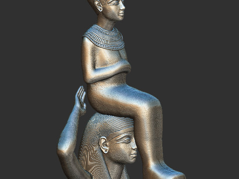 ISIS carrying Tutankhamun Modello di stampa 3D
