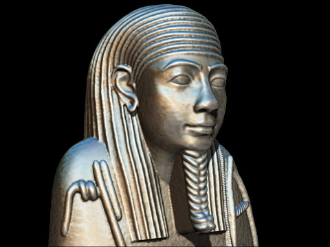 3D Ushabti figher full details 3D Print Model