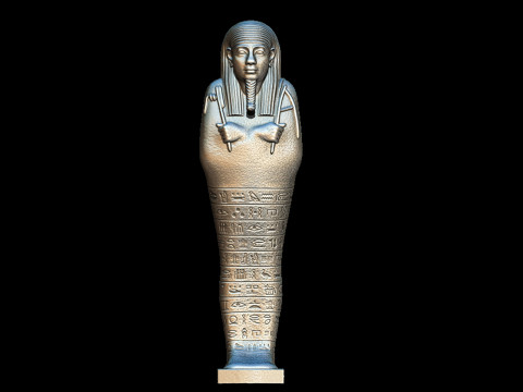3D Ushabti figher full details Modello di stampa 3D