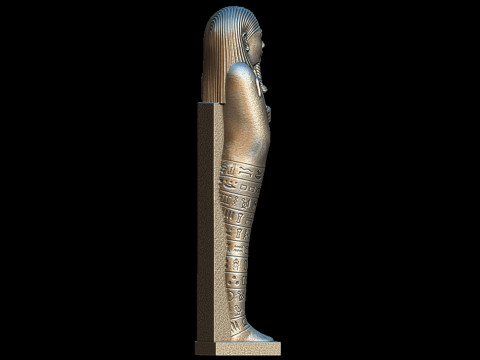 3D Ushabti figher full details Modello di stampa 3D