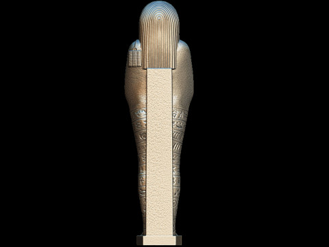 3D Ushabti figher full details Modello di stampa 3D