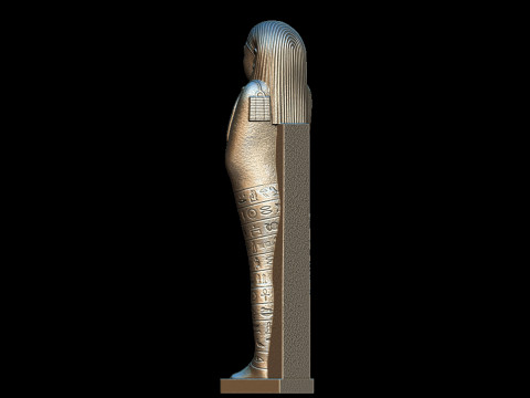 3D Ushabti figher full details Modello di stampa 3D