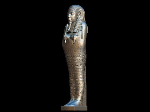 3D Ushabti figher full details Modello di stampa 3D