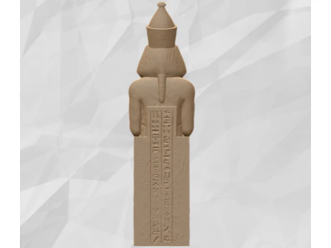 Ramesses II Enthroned Statue 3D Print Model