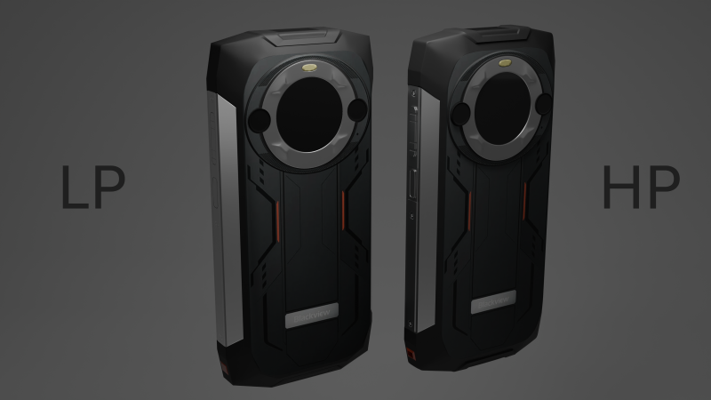 Phone Blackview bv 9300 pro 3D 모델 .c4d .max .obj .3ds .fbx .stl .blend