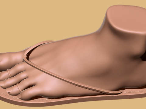 9 Scan-Based Feet Collection - 9 Realistic s - Printable Modèles 3D en vedette