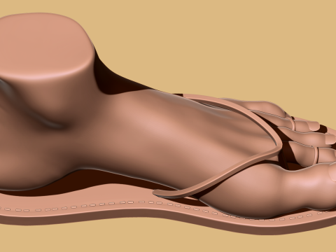 9 Scan-Based Feet Collection - 9 Realistic s - Printable Modèles 3D en vedette