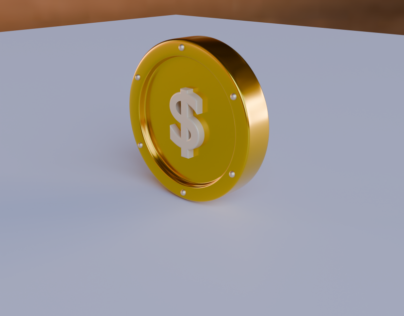 Bitcoin 3Dモデル .c4d .max .obj .3ds .fbx .stl .blend 