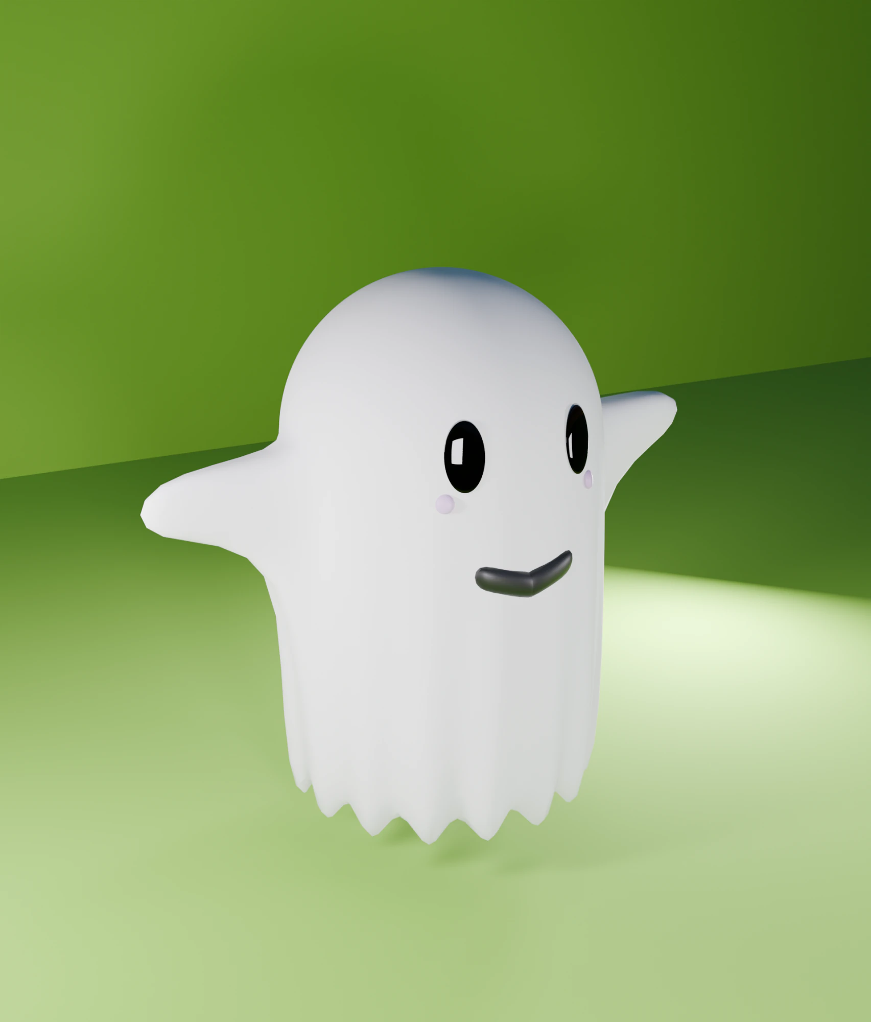 Ghost 3D Model .c4d .max .obj .3ds .fbx .stl .blend 