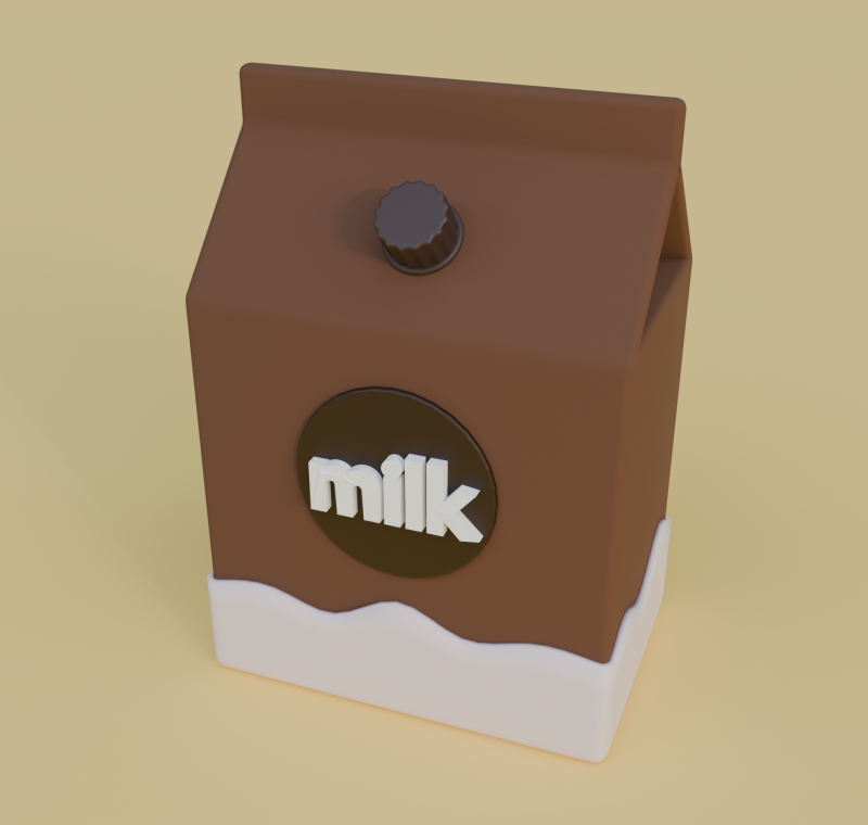 Milk Modelo 3D .c4d .max .obj .3ds .fbx .stl .blend 