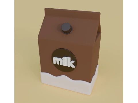 Leche Modelo 3D