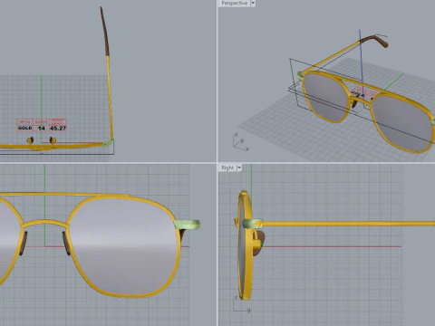 Glasses 3D Print Model