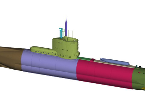 Uboat XXIII submarine 3D Принт Модель